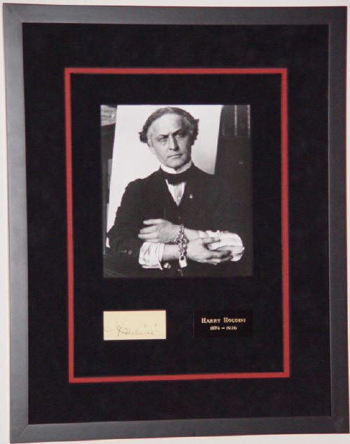 History In Ink Historical Autographs Sold Item 04035 Houdini